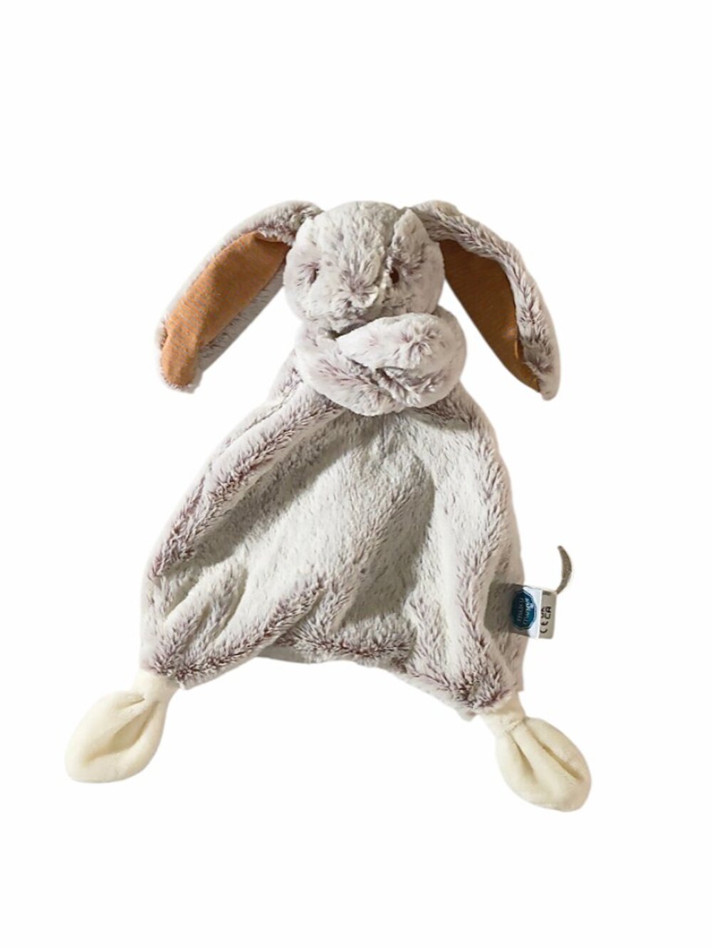 Mary Meyer Bunny Rabbit Brown Frosted Lovey Security Blanket 13"